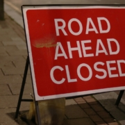 Road Ahead Closed signage